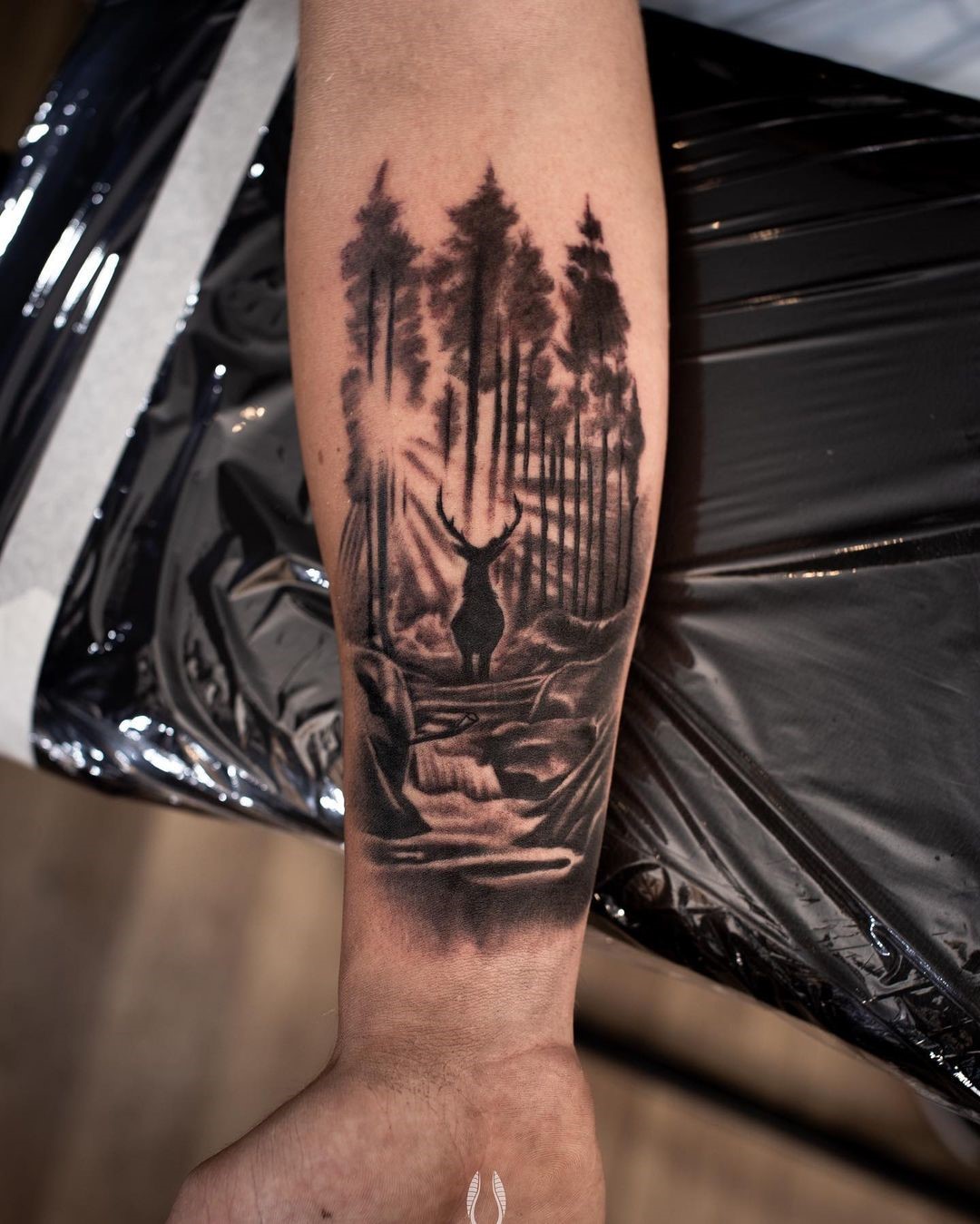 Forest Scene Tattoo 