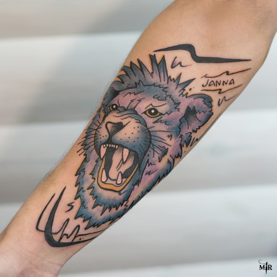 Lion Leo Tattoo Design