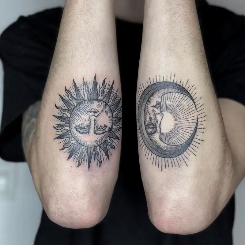Moon And Sun Tattoos 3