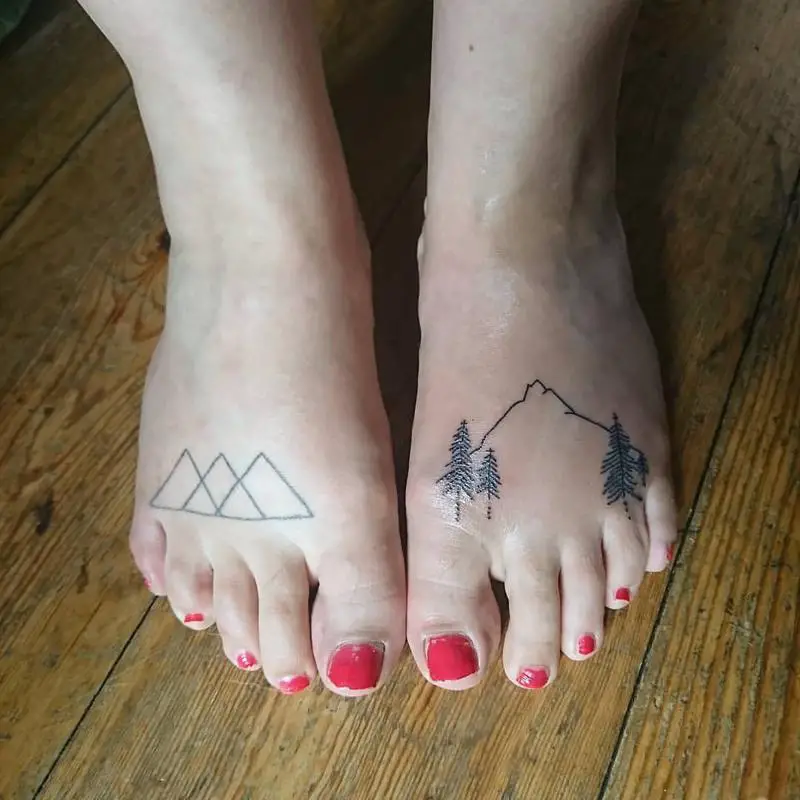 Mountain Triangle Tattoo 3