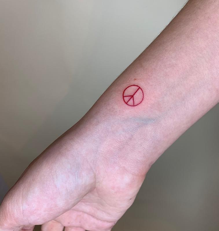 Peace Sign Tattoo 1