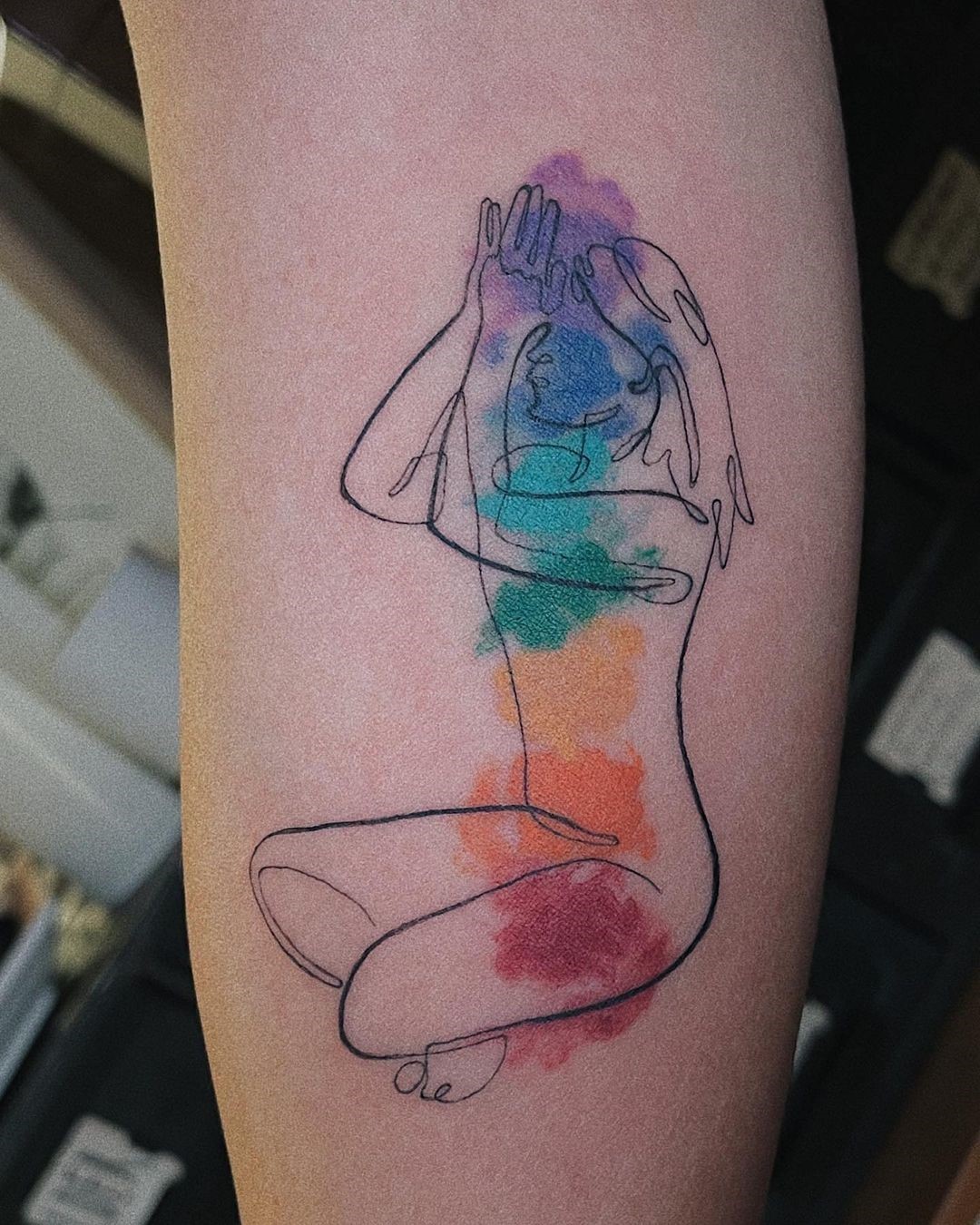 Peaceful Chakra Tattoo Symbol 