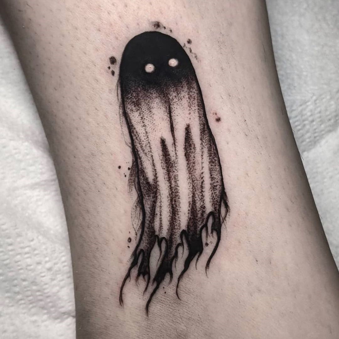 Simple Ghost Tattoo 