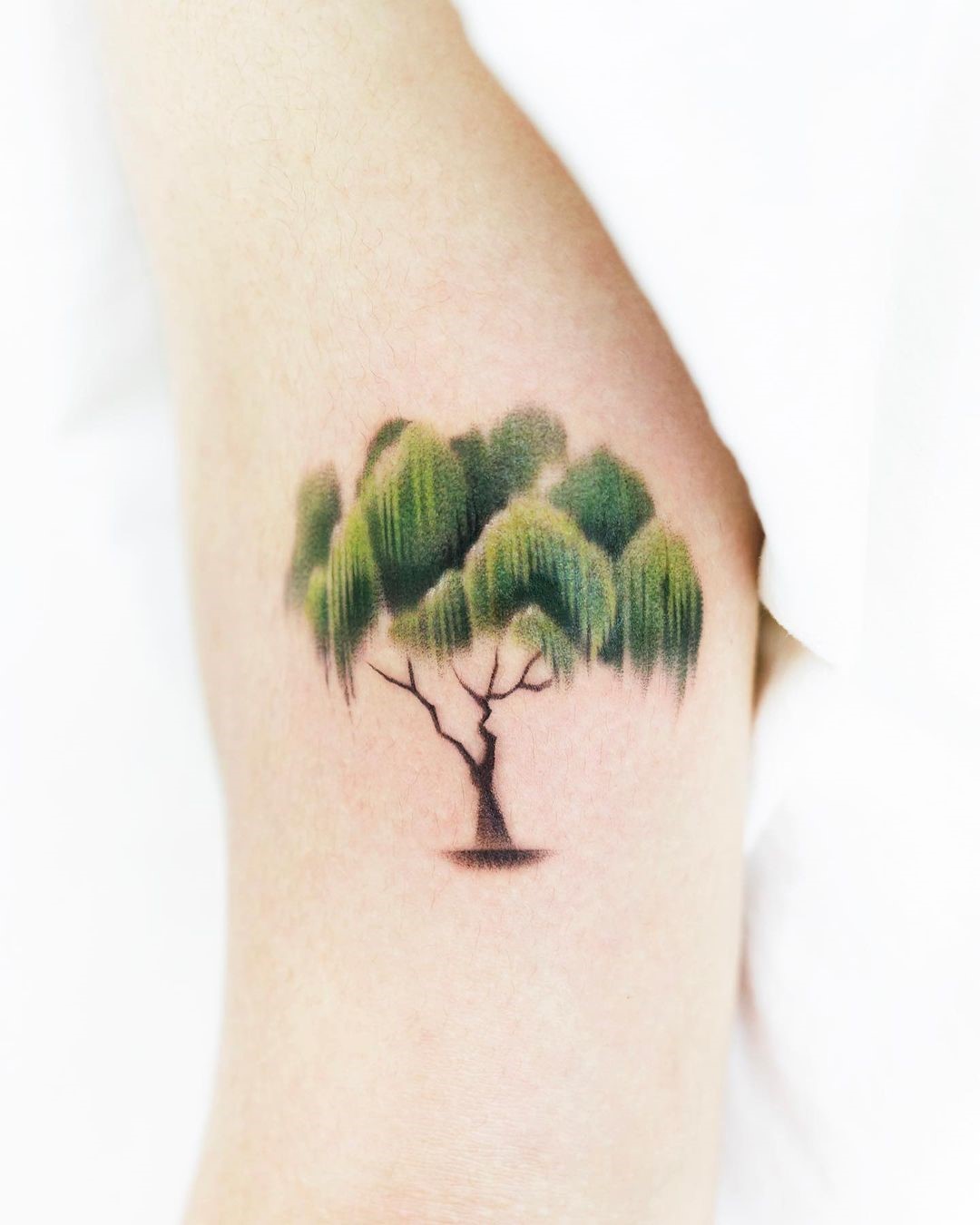 Single Tree Forest Tattoo 