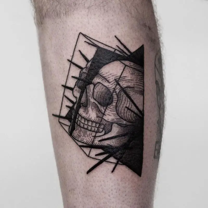 Skull Triangle Tattoo 2