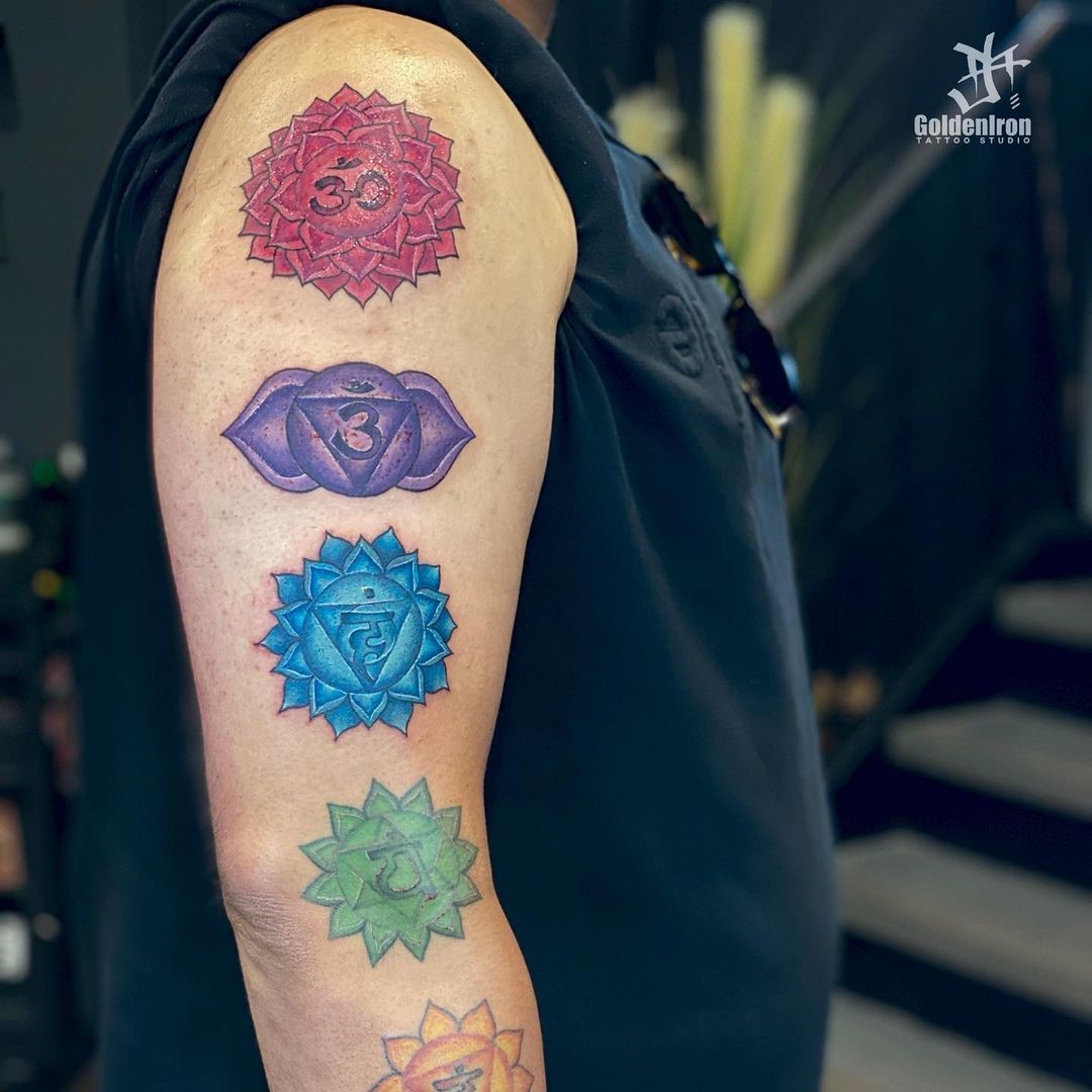 Top 30 Gorgeous Chakra Tattoo Design IDeas (2024 Updated) 20 Sleeve Chakra Tattoo