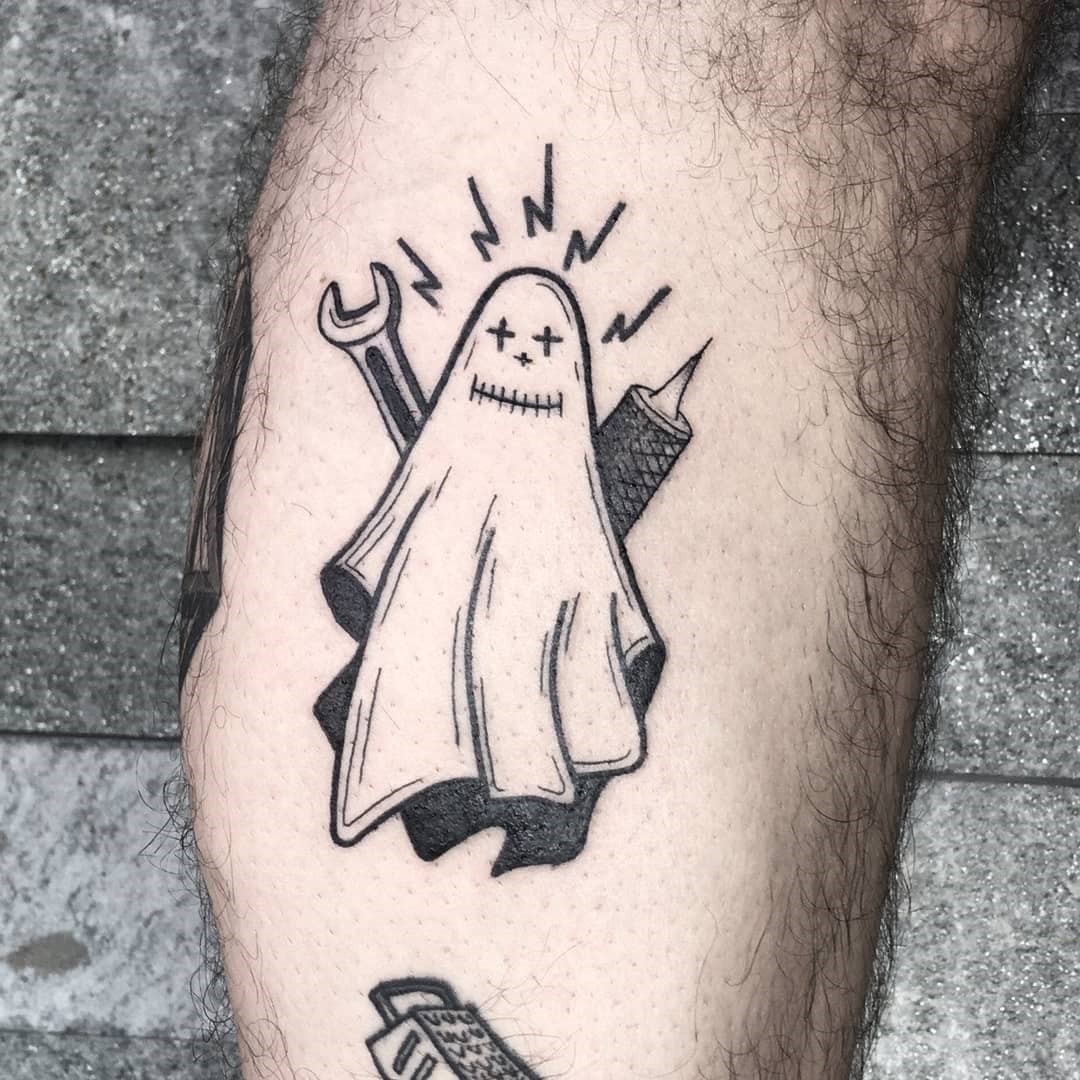 Small Ghost Tattoo 