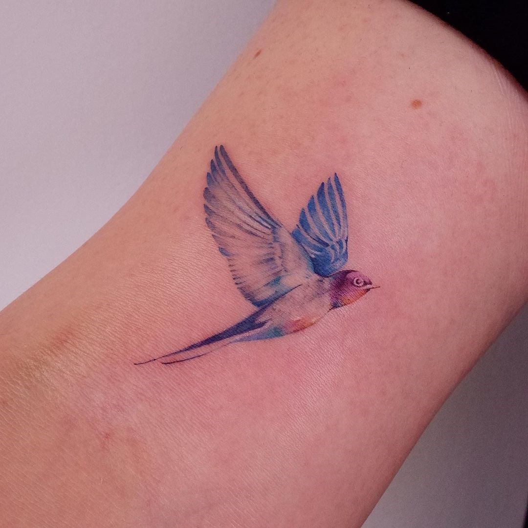 Small Mini Sparrow Tattoo 