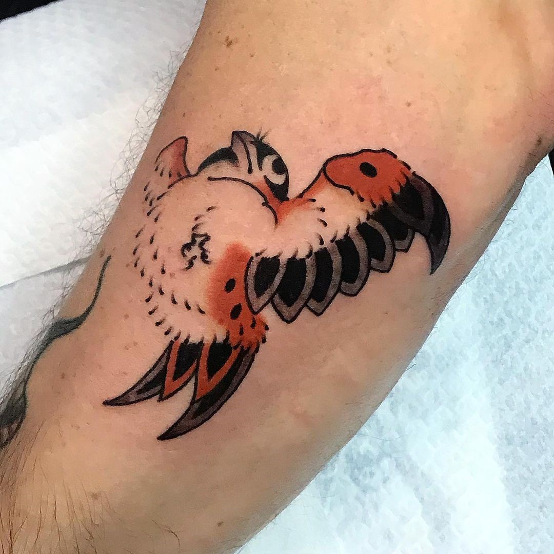 Sparrow Tattoo Bird Print 