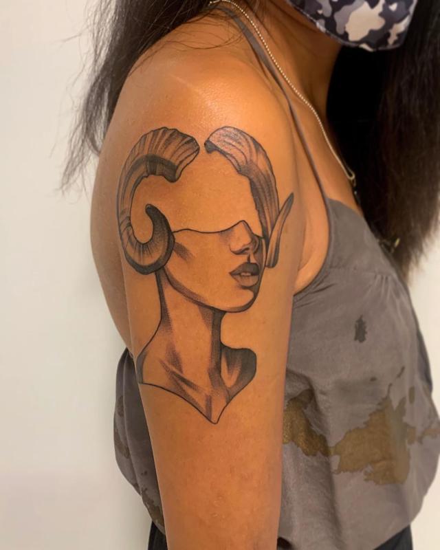 The Aries Girl Tattoo 2