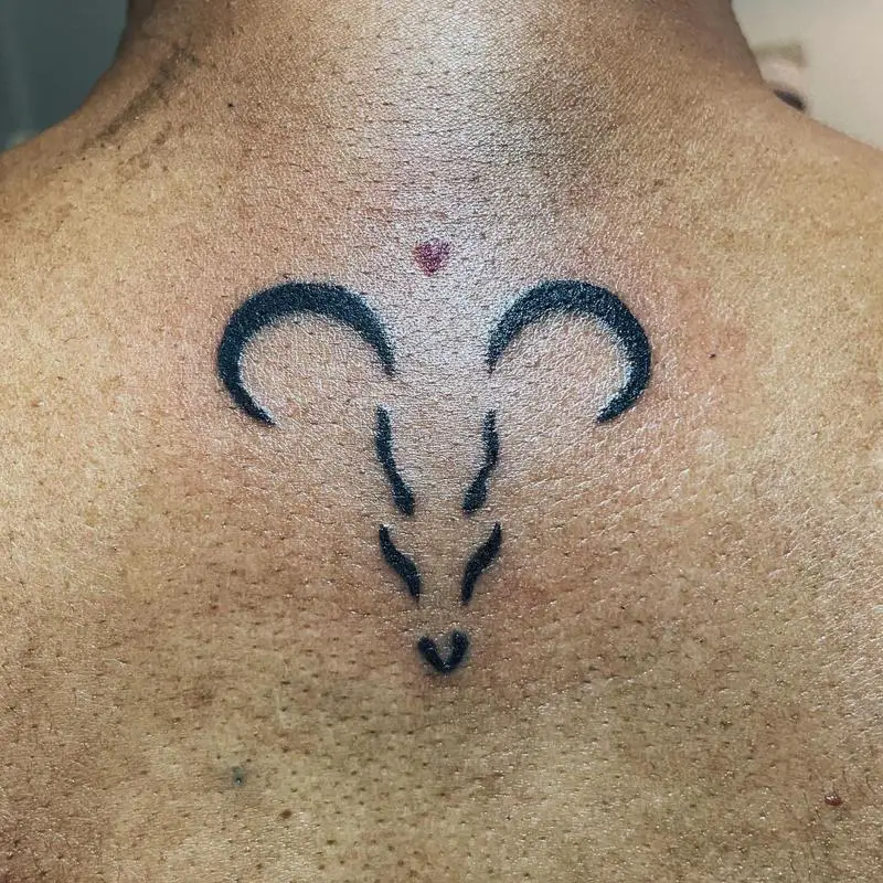 The Tribal Aries Tattoo 4