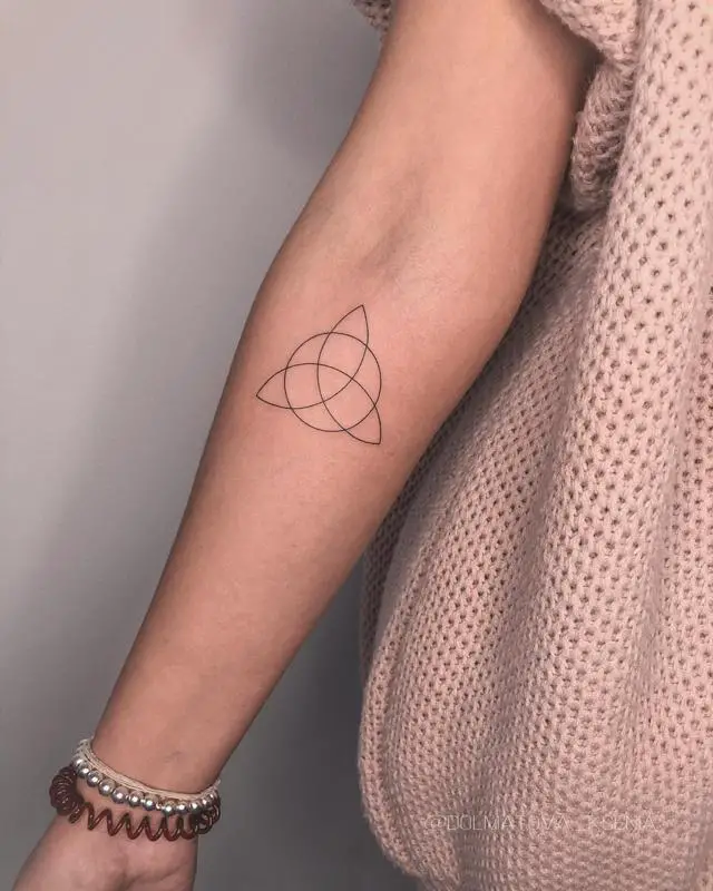 Triquetra Triangle Tattoo 1