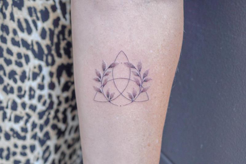 Triquetra Triangle Tattoo 3