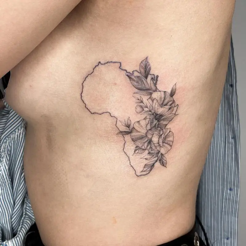 African Continent Tattoo 2
