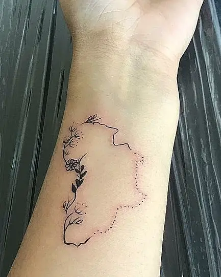 African Continent Tattoo 3