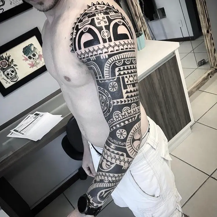 Arm Polynesian Tattoo Designs 4