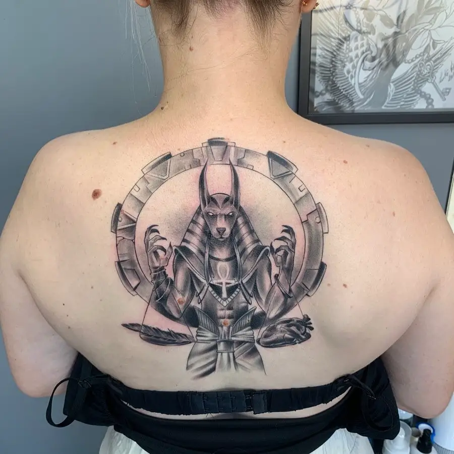 Back Anubis Tattoos Ink