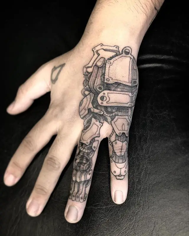 Biomechanical Hand Tattoo 1