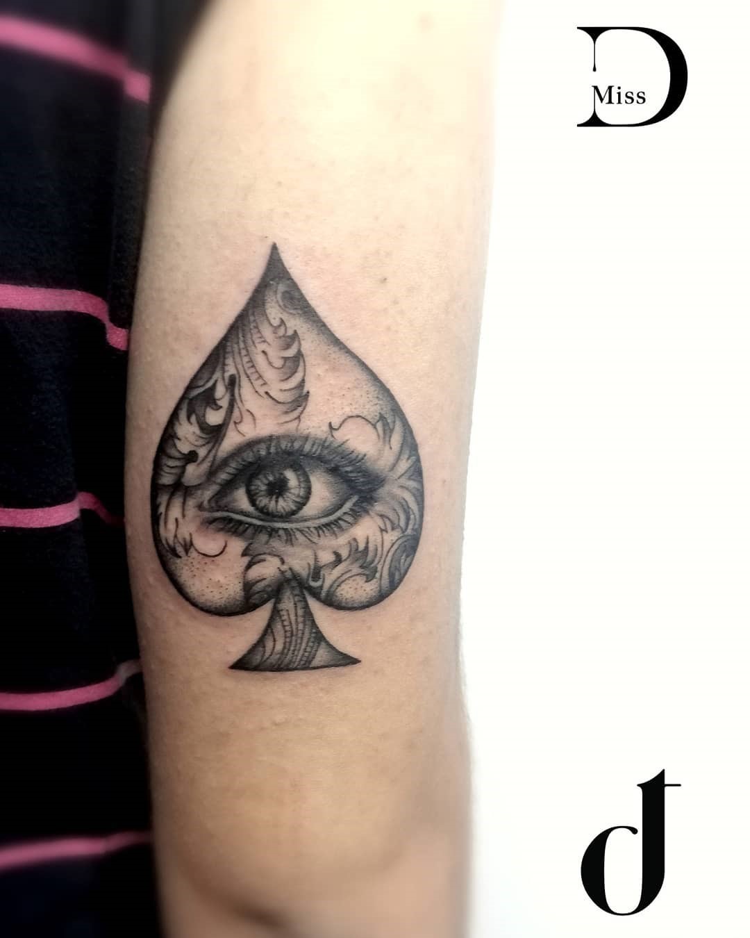 Eye Ace Tattoo Black Ink 