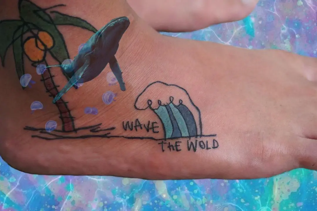 Foot Waverly Tattoo Ink