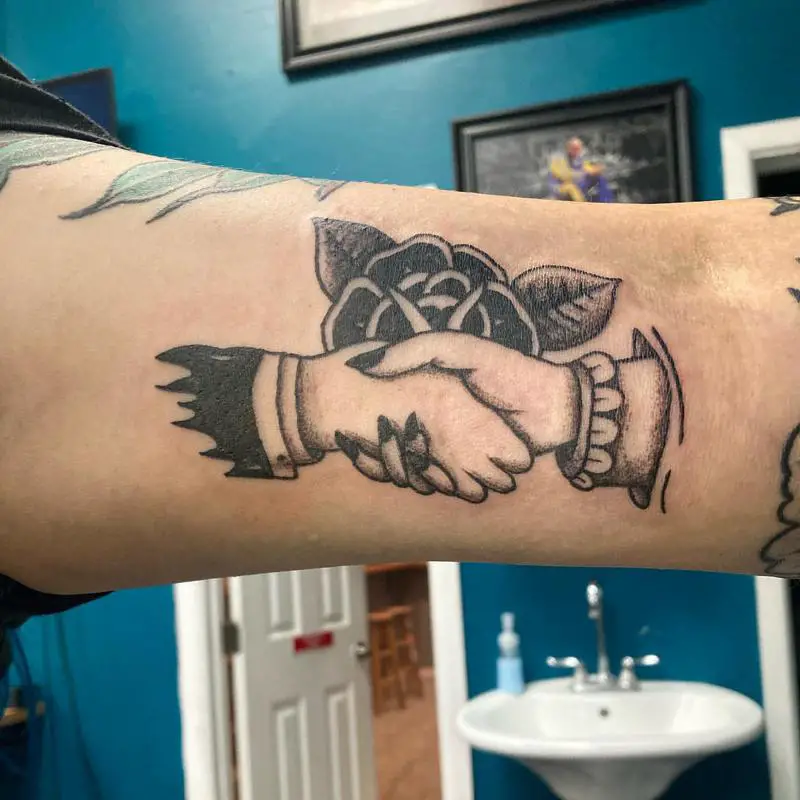 Handshake Tattoo 2