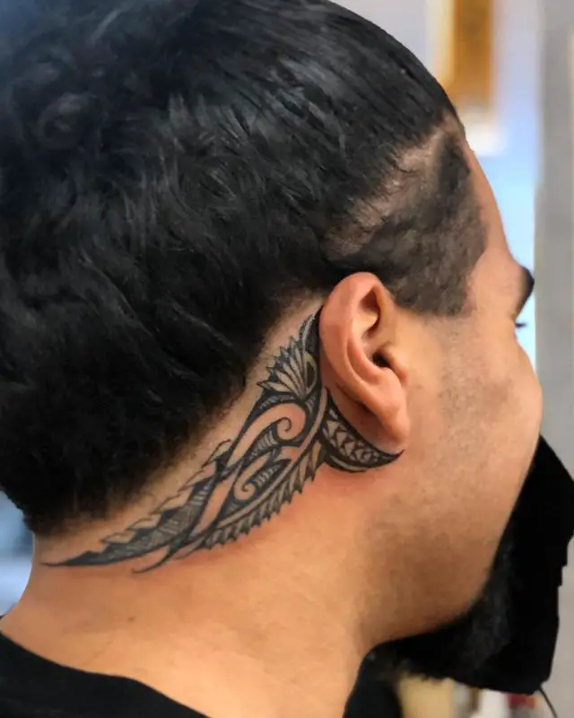 Head Polynesian Tattoo Designs 1
