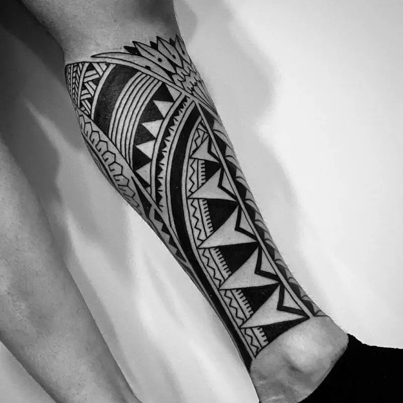 Leg Polynesian Tattoo Designs 4