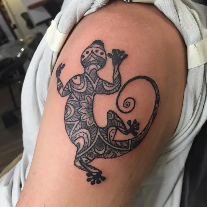 Lizard Polynesian Tattoo Designs 5