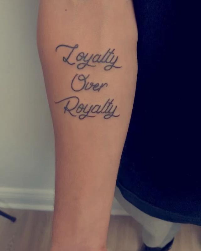 Loyalty Over Royalty Tattoo 2
