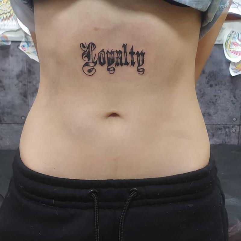 Loyalty Stomach Tattoo 2