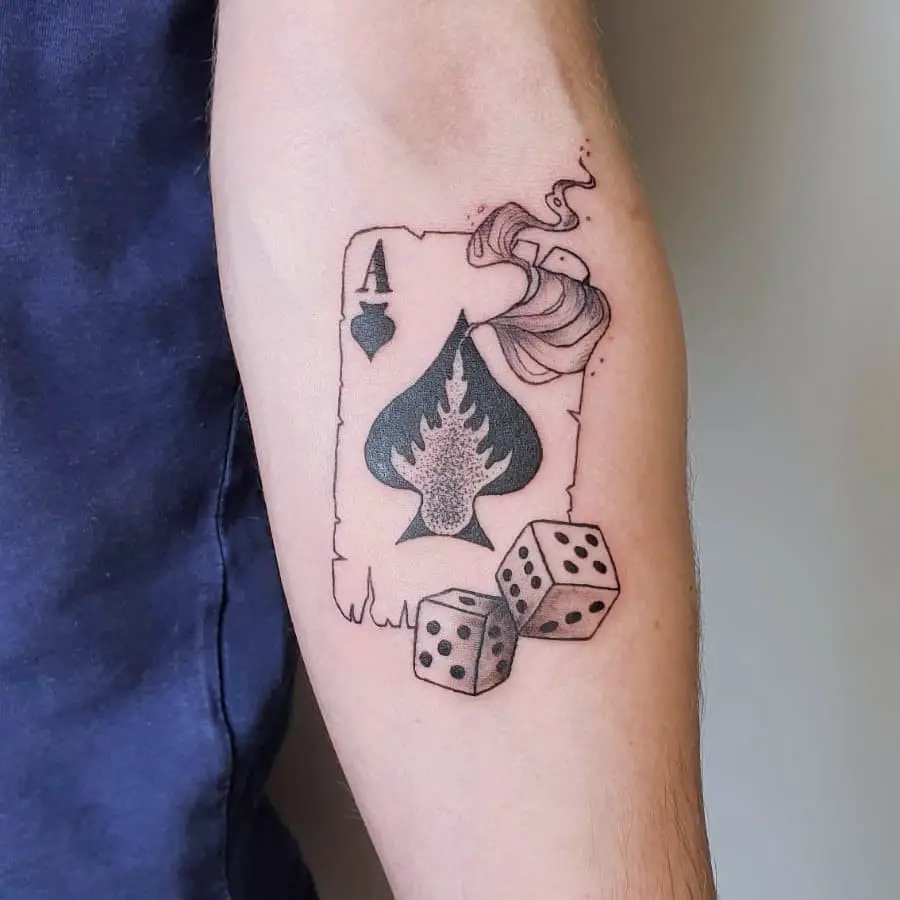 Playing Cards Ace Tattoo