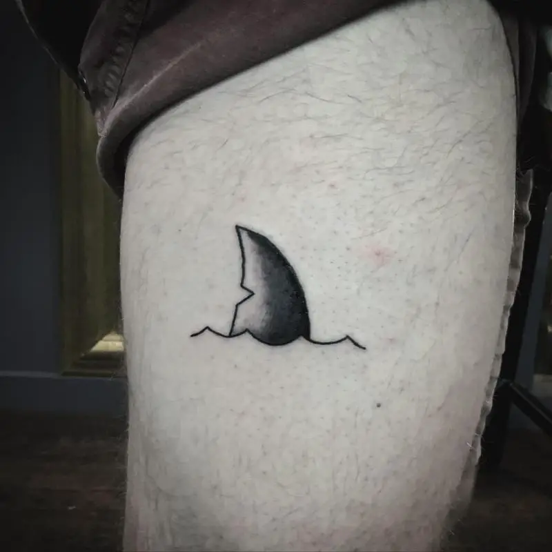 Shark Fin Tattoo Design