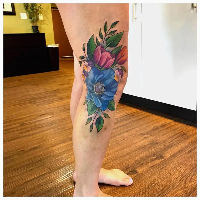 Side Knee Tattoo 2