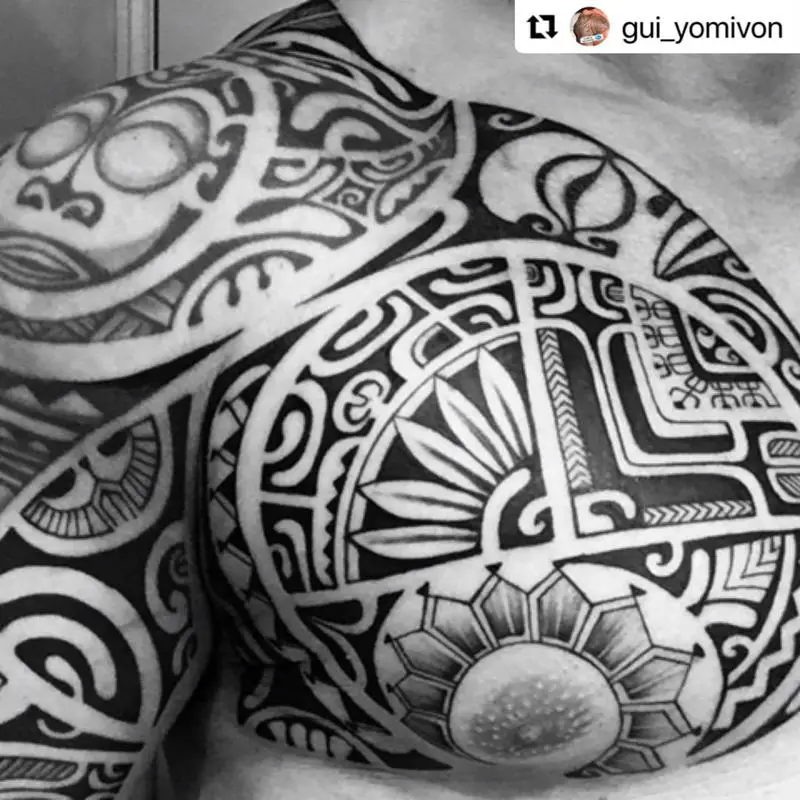 Tiki Polynesian Tattoo Designs 4