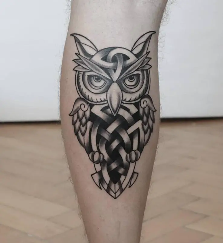 Celtic Owl Tattoo 3