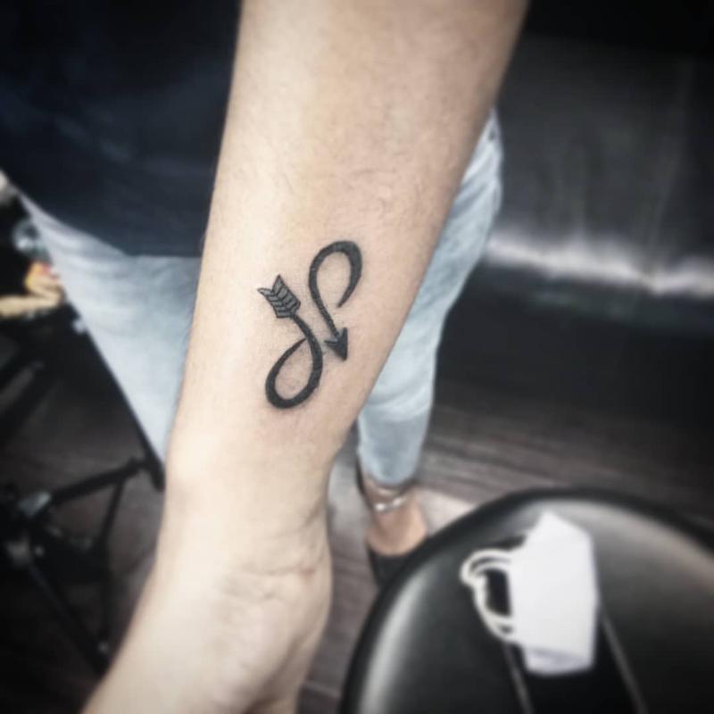 Infinity Arrow Tattoo 1