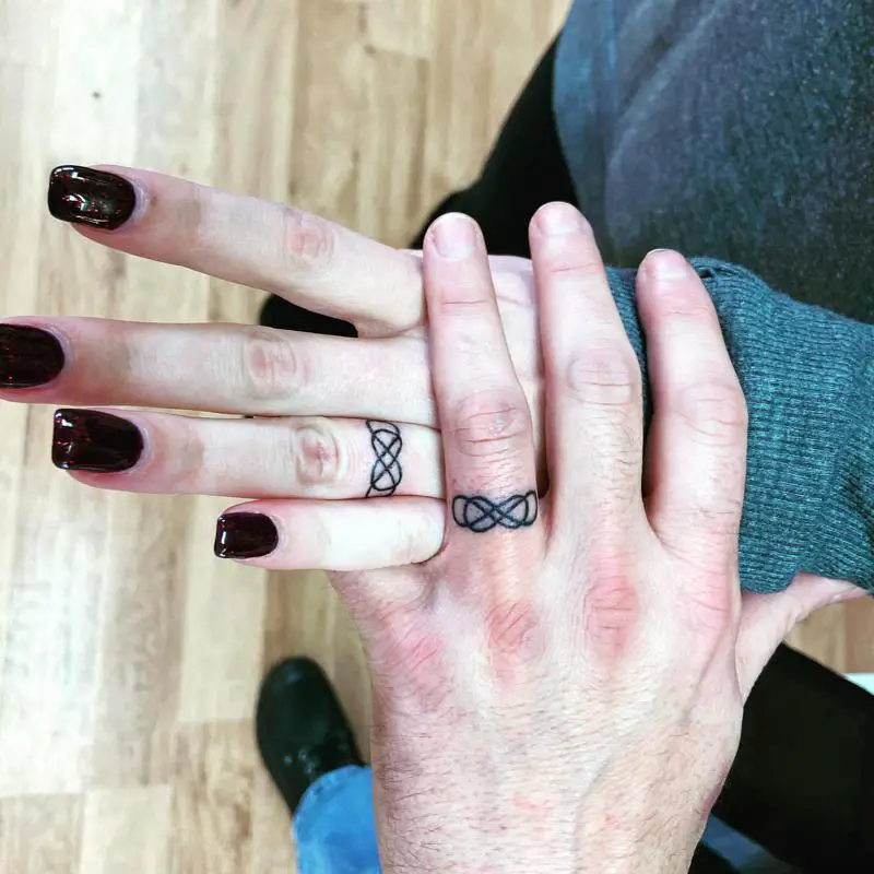 Infinity Symbol Finger Tattoos 1