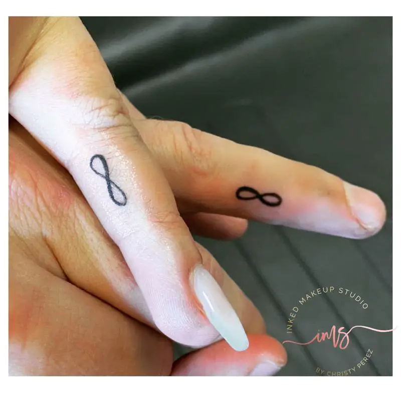 Infinity Symbol Finger Tattoos 3