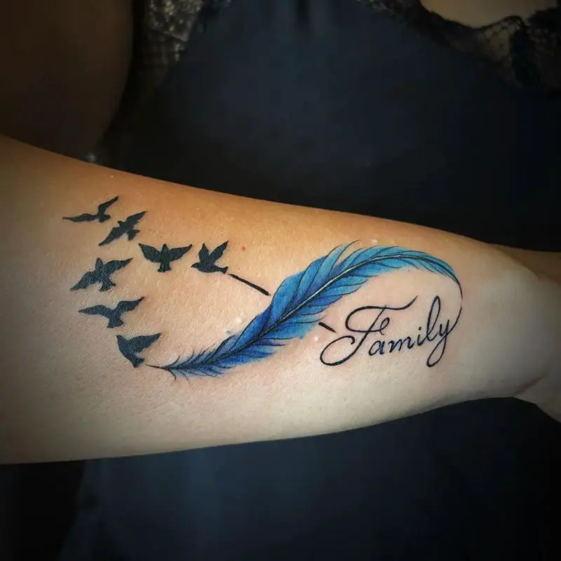 Infinity Symbol with Feathers 2