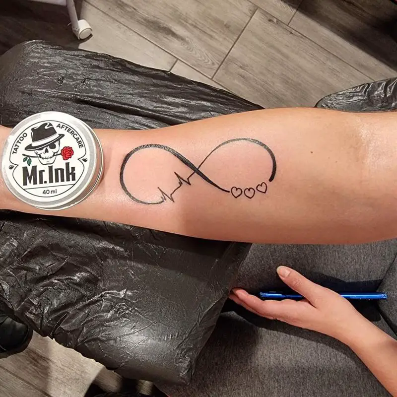 Infinity Symbol with Hearts 1