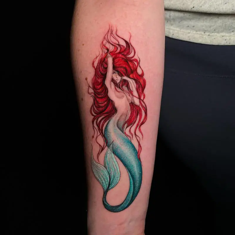 Mermaid Ocean Tattoo 2