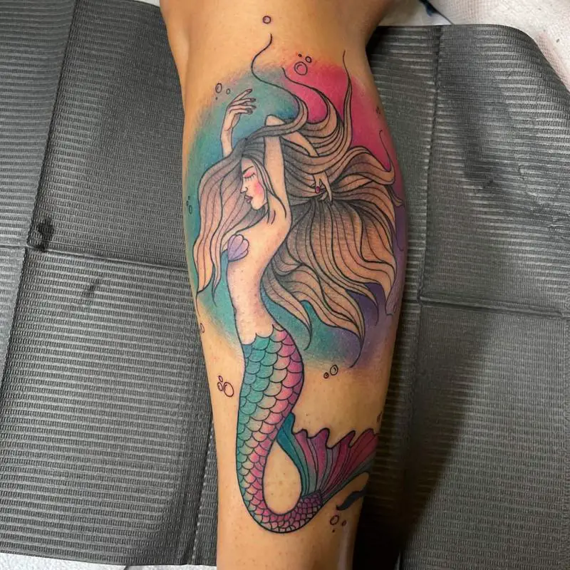 Mermaid Ocean Tattoo 5
