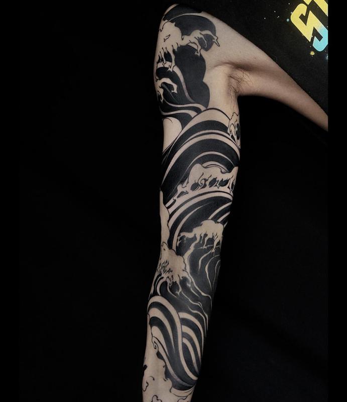 Ocean Sleeve Tattoo 1
