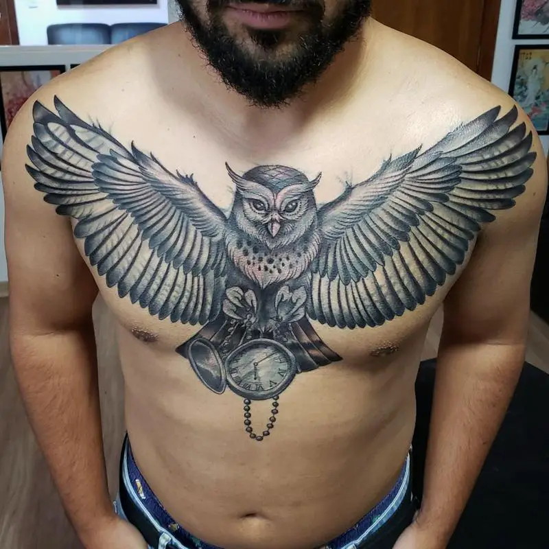 Owl and Other Element Tattoo 1