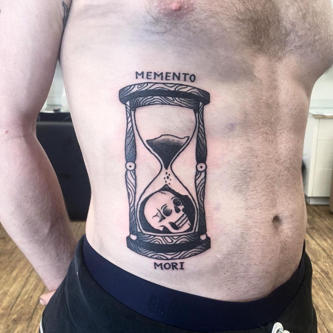 Stomach Memento Mori Tattoo