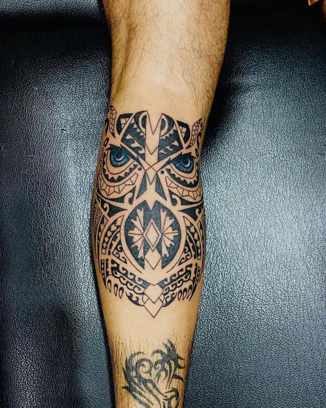 Tribal Owl Tattoo 1