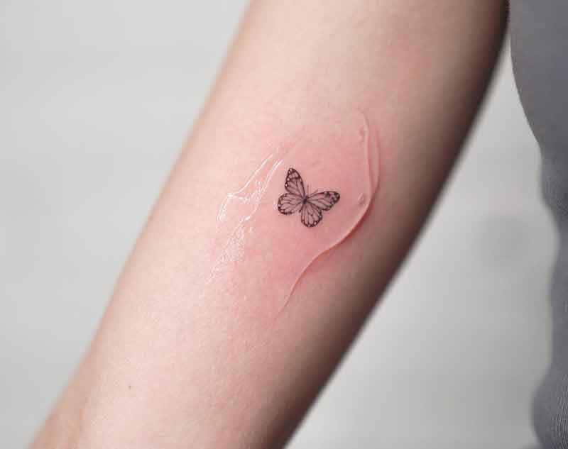Small Monarch Butterfly Tattoo